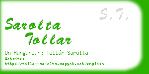 sarolta tollar business card